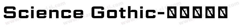 Science Gothic字体转换